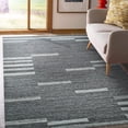 thumbnail image 2 of EORC Gray Hand-Woven Wool Contemporary Natural Wool Flat Area Rug, 2 of 10