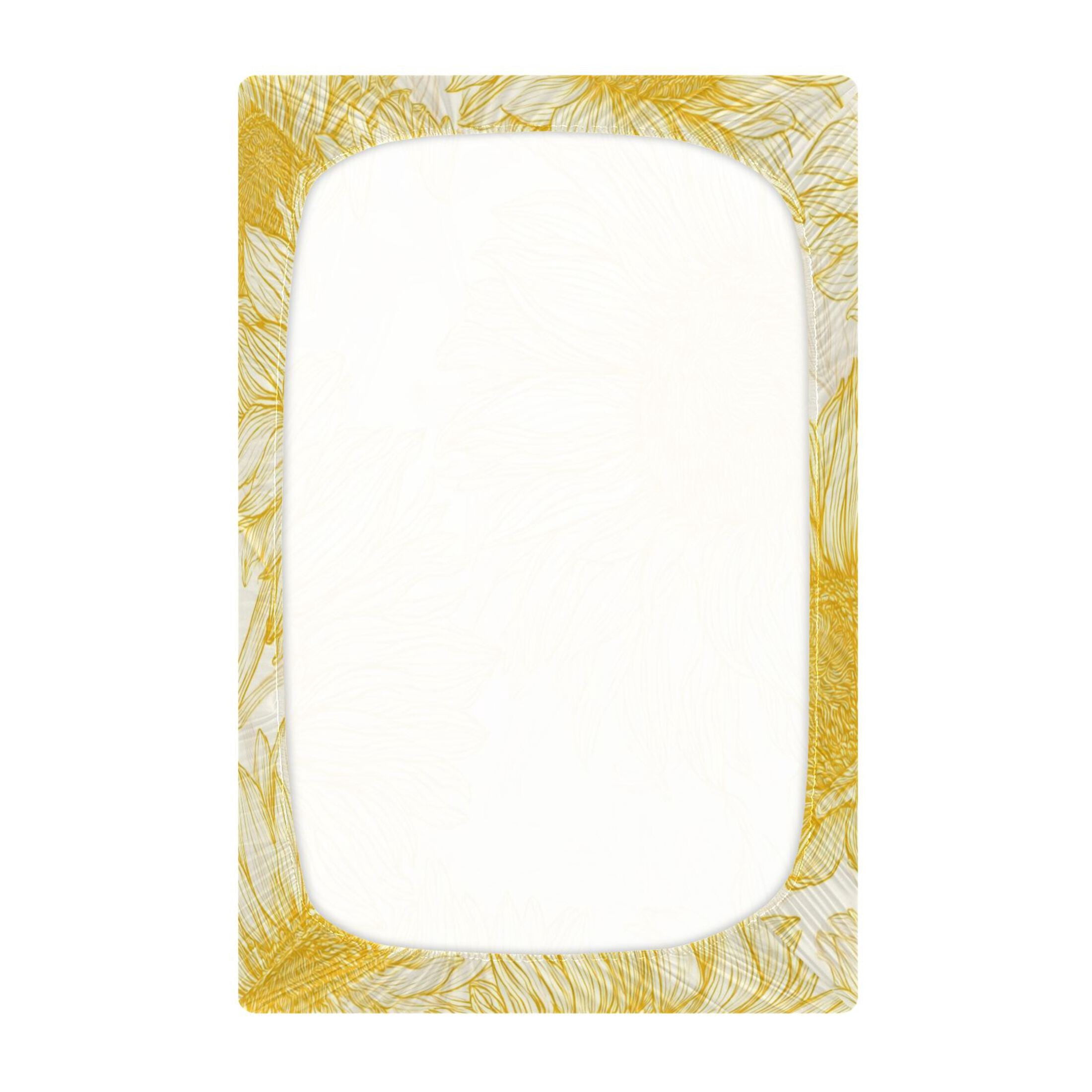 Baby Essentials 52”x 28”- Standard Cotton-like Modal Elastic- Light Yellow Line Design Crib Sheets for Newborns and Toddlers