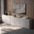 thumbnail image 7 of NessCarsti Modern Storage Cabinet with Drawers and Shelves for Kitchen, Dining Room, Living Room Coffee Bar Cabinet, White (A31.4″+A31.4″+B31.4″), 7 of 7