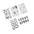 thumbnail image 1 of facefd Rubber Stamp Mixed Silicone Clear Stamps for Scrapbooking Card Making Decor, 1 of 5