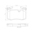 thumbnail image 4 of Brembo P06068N NAO BRAKE PADS Fits select: 2013 MINI COOPER ROADSTER JOHN COOPER WORKS, 2009 MINI COOPER, 4 of 4