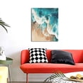 thumbnail image 4 of Sikiie Ocean Wave Crash Print Canvas Decorative Hanging Painting, Anti-shrinkage Hanging Frame, Suitable for Home, Office Wall Decorations, 4 of 6