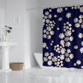 thumbnail image 2 of Waterproof Navy Cute Daisy Shower Curtain 72x72 Inch Boho Style Polyester Unique Shower Curtain for Bathroom Hotel Home Decor with 12 Plastic Hooks, 2 of 5