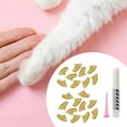 thumbnail image 1 of 20 piezas tapas para uñas de gato, cubiertas protectoras para patas de mascotas, moda, fácil aplicación, accesorios de aseo útiles, cubiertas para S, 1 of 8