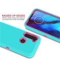 thumbnail image 4 of Tekcoo for Motorola Moto E 2020 / Moto G Stylus / Moto G Power / Moto G Pro Case, 3-in-1 Full Protection Heavy Duty Armor Hard Plastic & Shock Absorption Rubber Rugged Bumper Case -Turquoise, 4 of 7