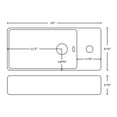 thumbnail image 3 of Imaginations Américaines 19-po. W Vessel Set Blanc, 3 of 5