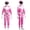 Pink, variant on Power Rangers Cosplay Jumpsuit Fancy Dress up Costume Party Playsuit Costume Cosplay Full Bodysuit Halloween 3D Style for 5-6 Years