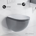 thumbnail image 2 of St. Tropez Wall-Hung Toilet Bowl Only in Matte Gray, 2 of 9