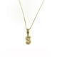 thumbnail image 1 of Collar con dije de oro laminado letra brillos S, 1 of 6