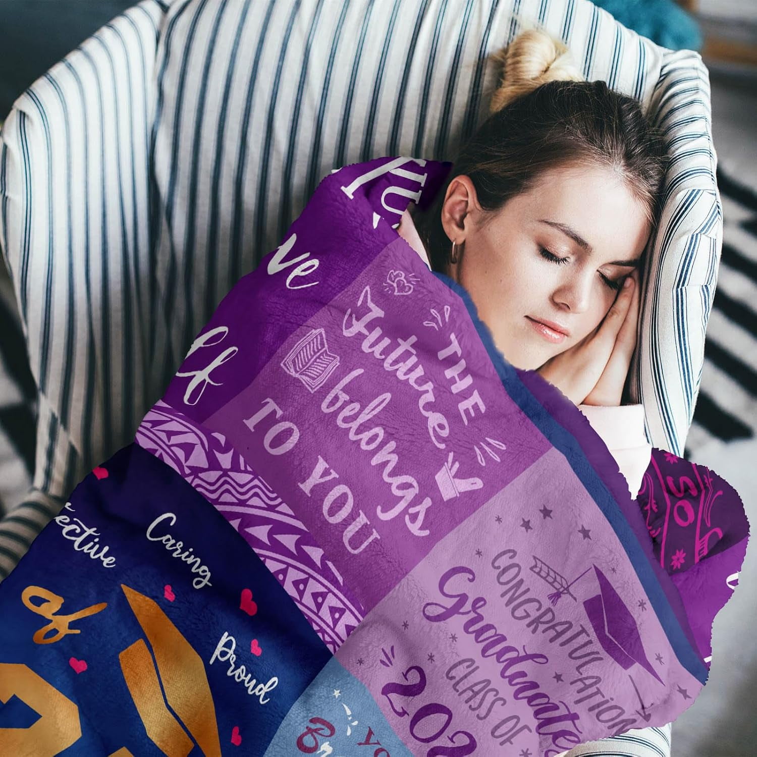 Graduation Gifts Blanket - 2026 High School College Graduation Gifts for Her Him - Class of 2026 Throw