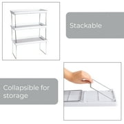 Mainstays Stackable Laundry Organizer Shelf, White
