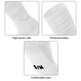 thumbnail image 2 of Tignapoo White G1 Rugby Socks - S/M Size (38-42) in Cotton, Polyester & Spandex Blend - Multiple Colors Available, 2 of 4