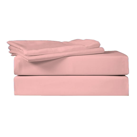 Just Linen 400 TC 100% Egyptian Quality Cotton Solid Color, Value Pack of 4 Queen Pillow Cases