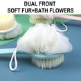 thumbnail image 5 of Fareti Dual-Sided Exfoliating Shower Brush, Soft Bristles Loofah for Back Cleaning, Long Handle Back Scrubber for Deep Cleansing, Bath Sponge for Men Women, 5 of 7
