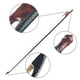thumbnail image 3 of Arco de violín 4/4 violín arco de violín estilo barroco chapa de fibra de carbono palo redondo ébano crin blanca bien equilibrada TOMSHOO Arco de violín, 3 of 6