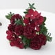 thumbnail image 3 of Ramo de hortensias artificiales de 16 cabezas, de plástico, sin agua, para decoración de bodas en casa, 3 of 5