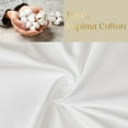thumbnail image 3 of Simple&Opulence 100% Supima Cotton Sheet Set 600 Thread Count for Twin XL Bed Sateen Weave Long Staple - Fitted and Flat Sheet with 1 Pillowcase - Luxury Hotel Quality 3PCS Bedding Sheets(White), 3 of 9