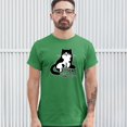 thumbnail image 3 of Tee Hunt My Cat was Right About You T-Shirt Cat Lover Funny Kitty Kitten Men's Tee, Green, 3X-Large, 3 of 5