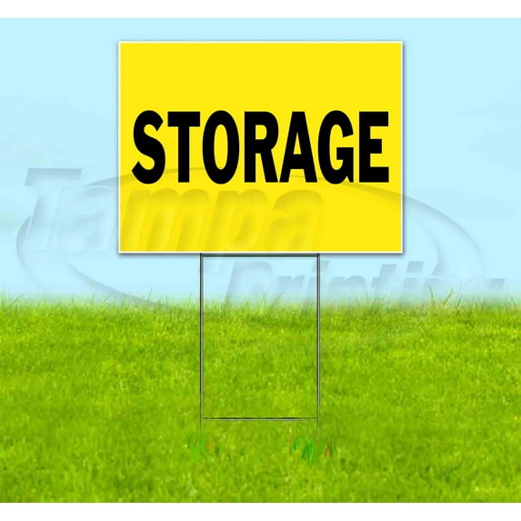 Storage (18" x 24") Yard Sign, Includes Metal Step Stake