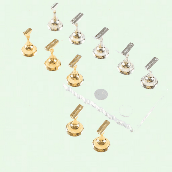 Nail Holder for Painting Nails, Transparent Acrylic Stand for Press on/Fake Nail Tips Training