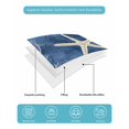 thumbnail image 5 of Navy Blue Coastal Full Size Down Alternative Comforter, Lightweight Comforter Quilt Bedding Set with Pillow Shams Nautical Beach Starfish Coral Summer All Seasons Bed Comforter Duvet Insert 78"x90", 5 of 7