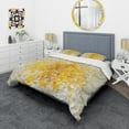 thumbnail image 1 of Designart 'Glam Yellow Explosion Blocks' Glam Bedding Set - Duvet Cover & Shams, 1 of 1