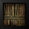 thumbnail image 2 of Grey, Jace 15x15 Black Modern Framed Museum Art Print Titled - Staten Island Print, 2 of 5