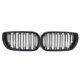 thumbnail image 1 of Gloss Black M4 Style Dual Line Front Kidney Grille for BMW 3 Series E46 4-Door 2002-2005 51132158542, 1 of 5
