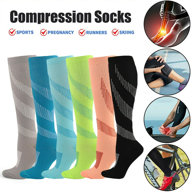 Goory Mens & Womens Compression Socks , Graduated Support Socks Knee ...