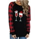 thumbnail image 4 of Camisas Navideñas Para Mujer Tops de Manga Larga Moda Casual Estampado de Cuello Redondo Blusa Superior Suelta Jersey Odeerbi ODB200631, 4 of 8