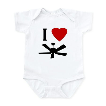 

CafePress - I Love Fans Infant Bodysuit - Baby Light Bodysuit Size Newborn - 24 Months