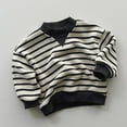 thumbnail image 2 of Hiijoy Boys Sweatshirt Striped Crew Neck Pullover Winter Warm Sweatshirts, 2 of 8