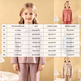 thumbnail image 3 of Wenfanal Pajamas for Kids Soft ,Girls Long Sleeve Fleece Button Down Sleepwear Kids Soft 2 Pieces Set Girls Fashion Size 5-6 Years,Red, 3 of 7
