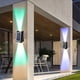 thumbnail image 4 of onlyliua Ofertas Flash Lámpara de Pared Solar Que Emite Luz Hacia arriba y Hacia Abajo, Lámpara de Pared Impermeable para Exterior, Lámpara de Pared Led para Jardín, Hogar, Luz de Noche, Luz Cálida,, 4 of 7