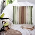 thumbnail image 3 of 20x20 Pillow Covers Set of 2, Sage Green Throw Pillow Covers Decorative Couch Cushion Case, Farmhouse Wood Grain Vintage Brown Striped Microfiber Square Pillowcases for Bedroom Car Living Room, 3 of 7