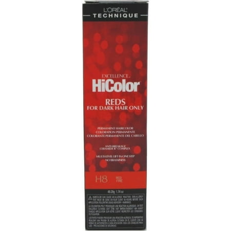L'Oreal Excellence HiColor Red Fire H8, 1.74 oz
