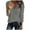 Gray, variant on Turilly Women's Casual Tops Solid Color V-Neck Long Sleeved Regular Sleeve Top