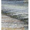 thumbnail image 3 of FLOORPLAY 10x13 Washable Area Rug, Modern Abstract Gray Blue Geometric Pattern, Distressed Non-Slip Area Rug for Bedroom & Living Room, Medium Pile, 3 of 5