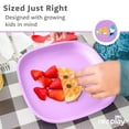 thumbnail image 5 of Re-Play Toddler Plates - 7 inch Deep-Walled Flat Kids Plates - Dishwasher & Microwave Safe - Made in the USA - Set of 3 - Pixel Blush, 5 of 11