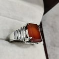 thumbnail image 4 of Red Onyx Ring, Silver Jewelry, 925 Silver Ring, Father's Day, AAA Natural Red Onyx, December Birthstone Ring, Heavy Mens Ring, Spiritual Healing Gemstone, Christmas, Gemstone Mens Ring, 4 of 5