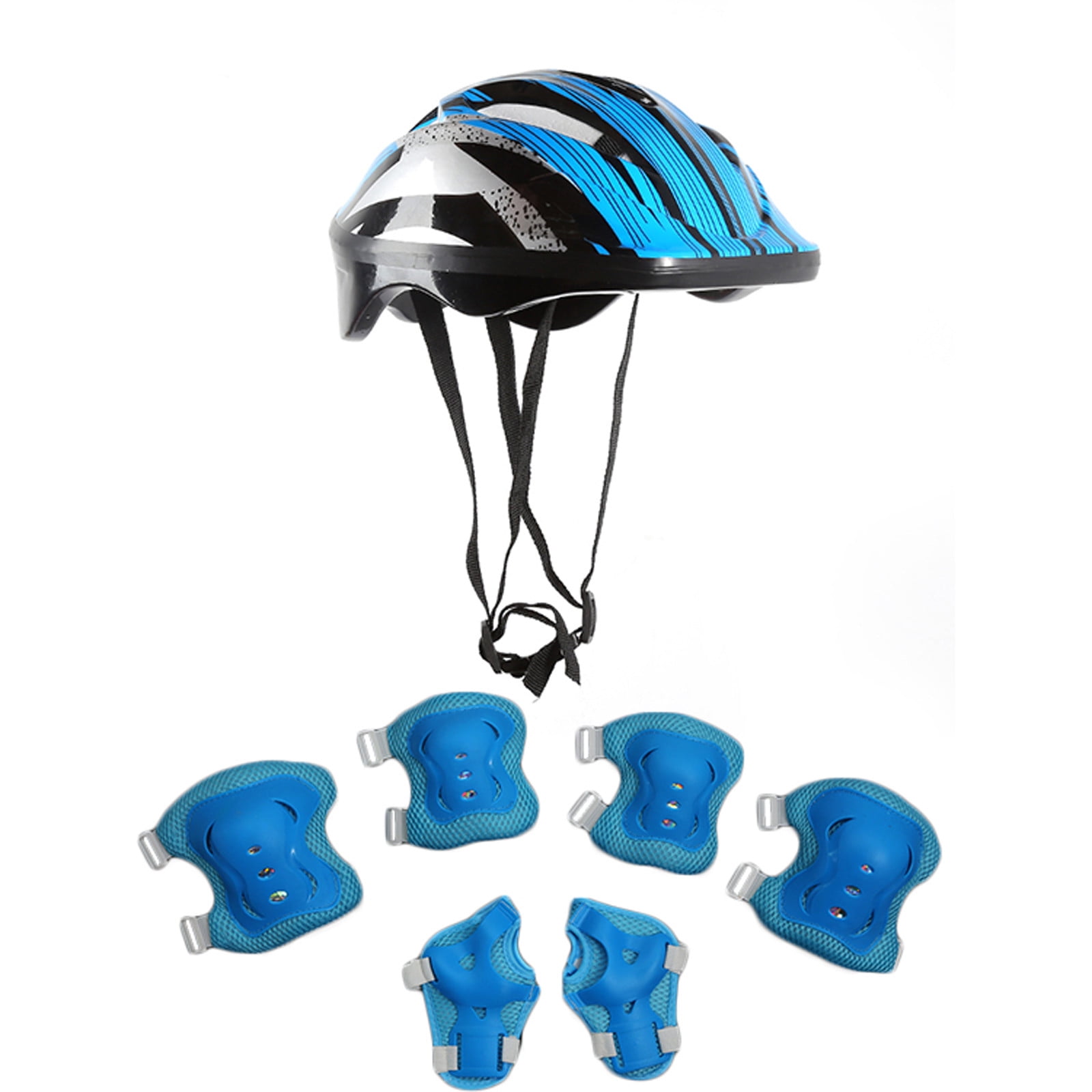 EQWLJWE Kids Bike Helmet Set Skateboard Knee Pads Kids Helmet Elbow