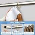 thumbnail image 5 of 48 Pack Curtain Rings with Eyelets, 1.5 Inch I D Metal Drapery Ring for Pinch Pleat Curtains, Drape Ring, Fits Up to 1.2 in Rod (Gold), 5 of 6