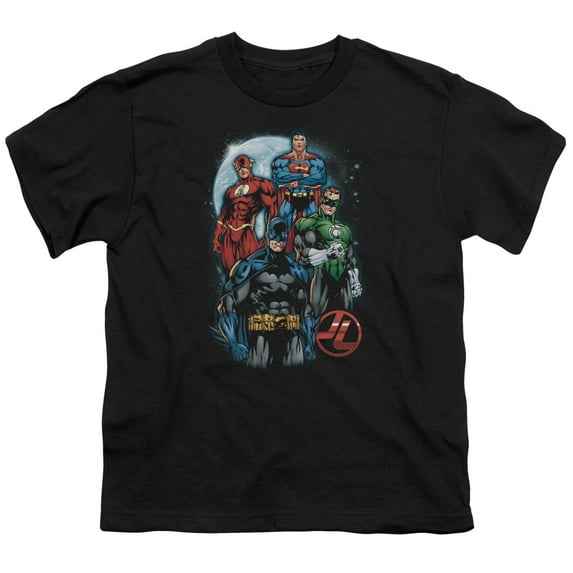 Justice League Of America Men's The Four T-shirt Black