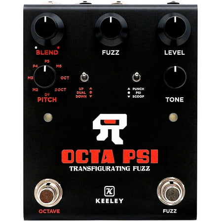 Keeley Octa Psi Transfigurating Fuzz Effects Pedal Black