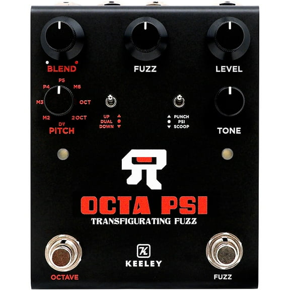 Keeley Octa Psi Transfigurating Fuzz Effects Pedal Black