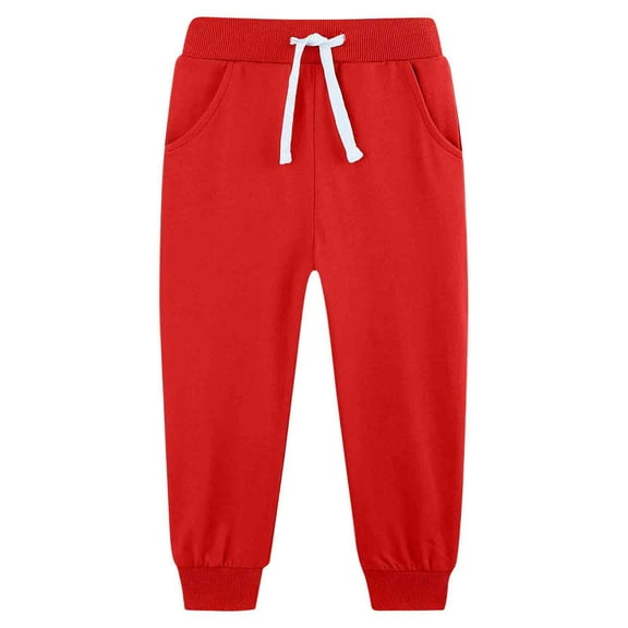 UAYOTSE Boys Sweatpants Joggers Cotton Athletic Sweatpants Kids Youth Joggers Pants with Pocket Drawstring 5 16Y,Sizes 4-5 Years