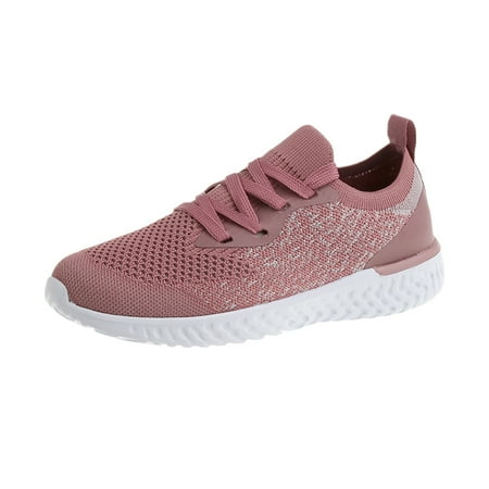 

Platform Women s Color Lace-up Large Knitted Fashion Sneakers Solid Flying Size Women s sneakers