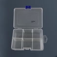 thumbnail image 2 of Boîte de Rangement en Plastique à Compartiments Réglables 6-10 Grilles Étui à Vis Organisateur, 2 of 7
