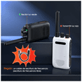 thumbnail image 3 of Walkie Talkie VoxLynk 5km 16 Canales Batería 9800mAh Carga Type-C Blanco/Negro, 3 of 5