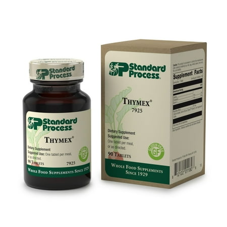 Standard Process Adrenal Standard Process - Thymex - Thymus Gland Support Supplement, Supports Immune System Health, Provides Antioxidant Vitamin C, Gluten Free - 90 Tablets ()